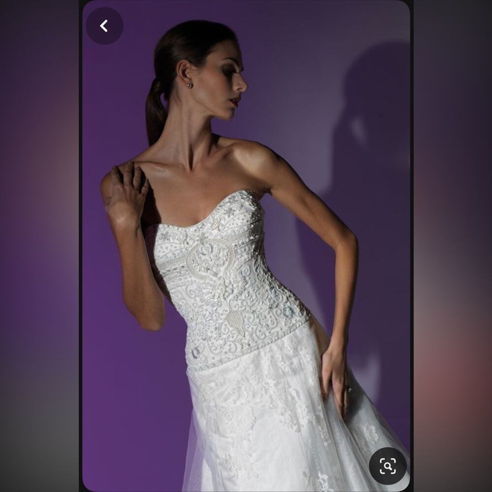 New Victor Harper Couture beaded wedding gown